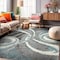 World Rug Gallery Contemporary Cozy Plush Shag Area Rug 5'3'' x 7' Blue 479BLUE5X7 - alternate 1